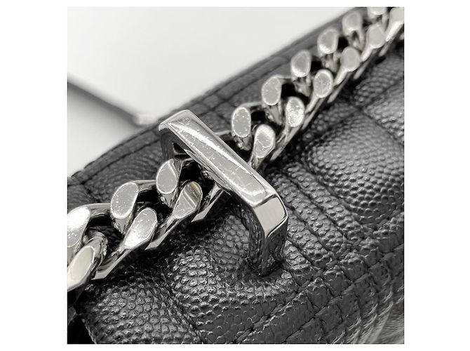 Sac à épaule Burberry Laura Chain Noir Argenté - vue 14