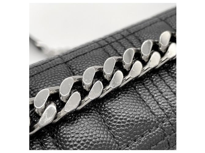 Sac à épaule Burberry Laura Chain Noir Argenté - vue 15