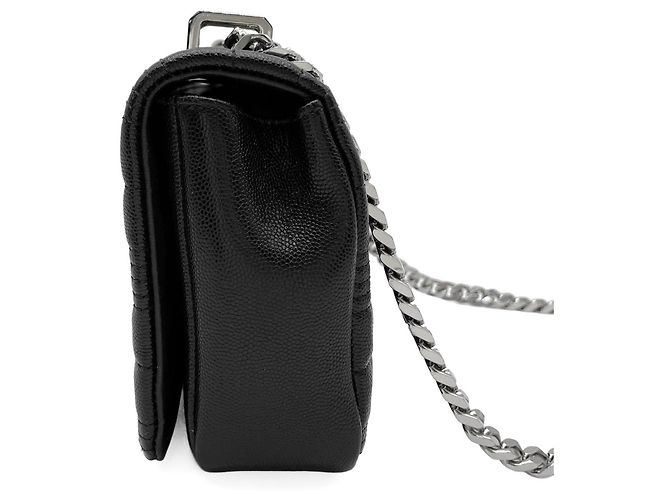 Sac à épaule Burberry Laura Chain Noir Argenté - vue 3