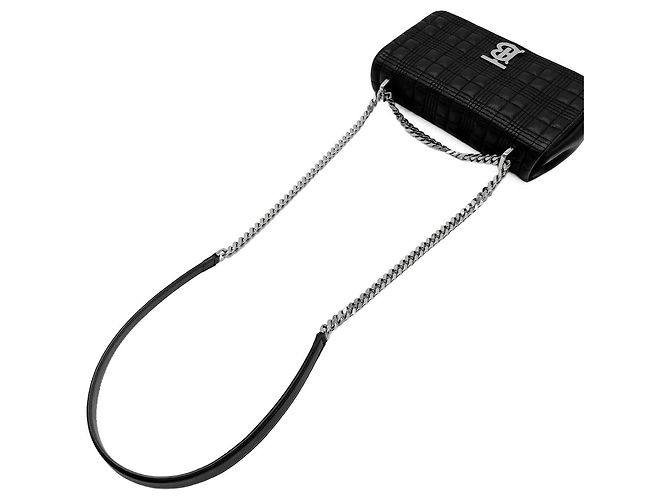 Sac à épaule Burberry Laura Chain Noir Argenté - vue 6