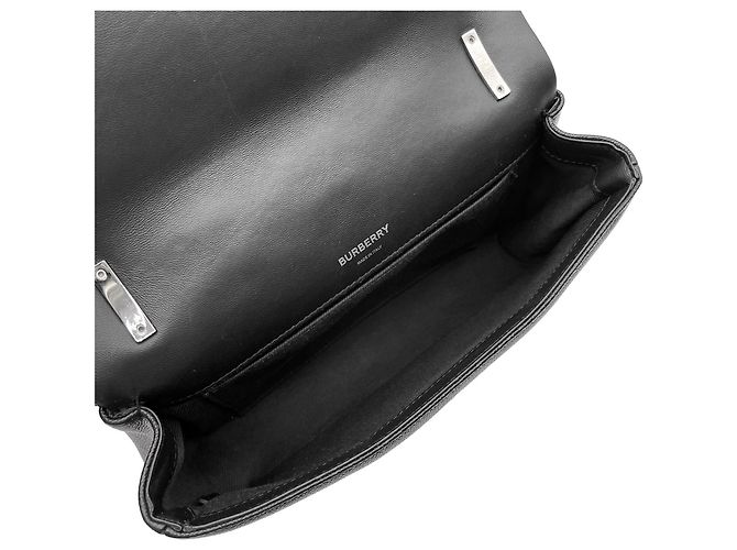 Sac à épaule Burberry Laura Chain Noir Argenté - vue 7