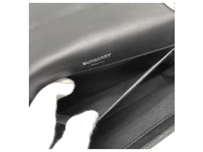 Sac à épaule Burberry Laura Chain Noir Argenté - vue 8