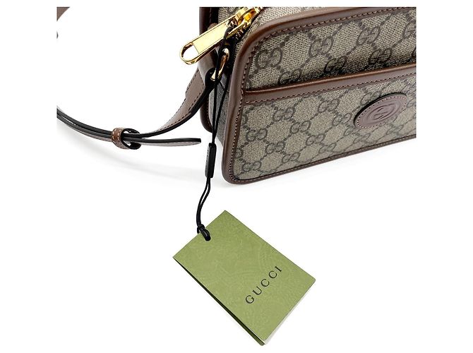 GUCCI Interlocking G Schultertasche Pochette Braun - Ansicht 15
