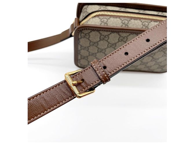 GUCCI Interlocking G Schultertasche Pochette Braun - Ansicht 16