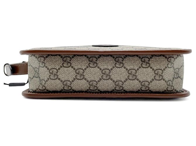 GUCCI Interlocking G Schultertasche Pochette Braun - Ansicht 5
