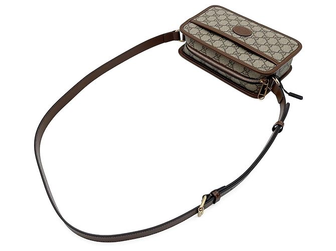 GUCCI Interlocking G Schultertasche Pochette Braun - Ansicht 6