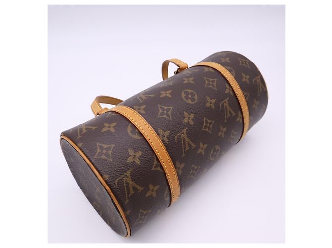 Louis Vuitton Monogram Papillon 26 Handtasche Braun Beige - Ansicht 5
