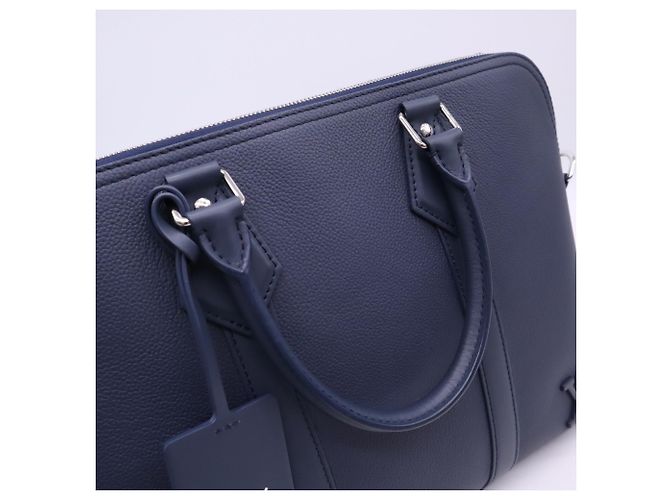 Louis Vuitton LV Aerogram Takeoff Briefcase Blu navy - vista 11