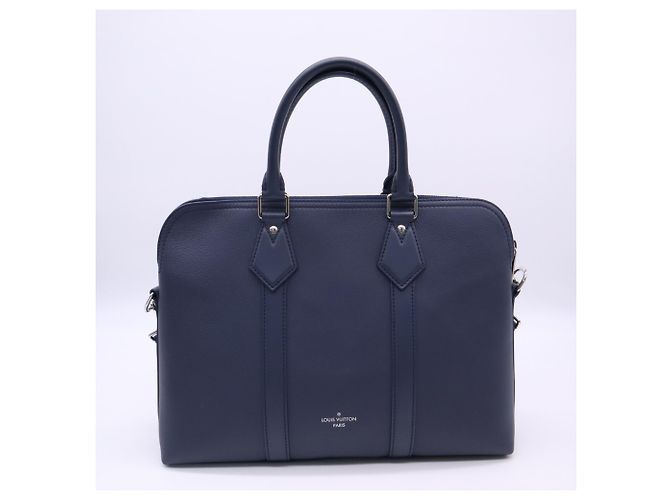 Louis Vuitton LV Aerogram Takeoff Briefcase Blu navy - vista 2