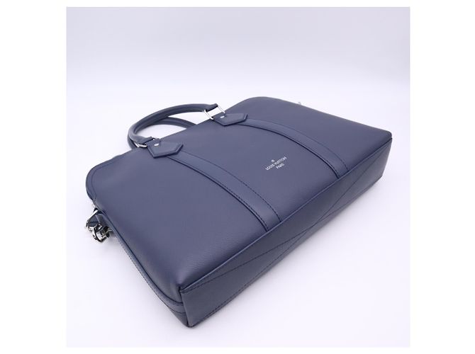 Louis Vuitton LV Aerogram Takeoff Briefcase Blu navy - vista 5