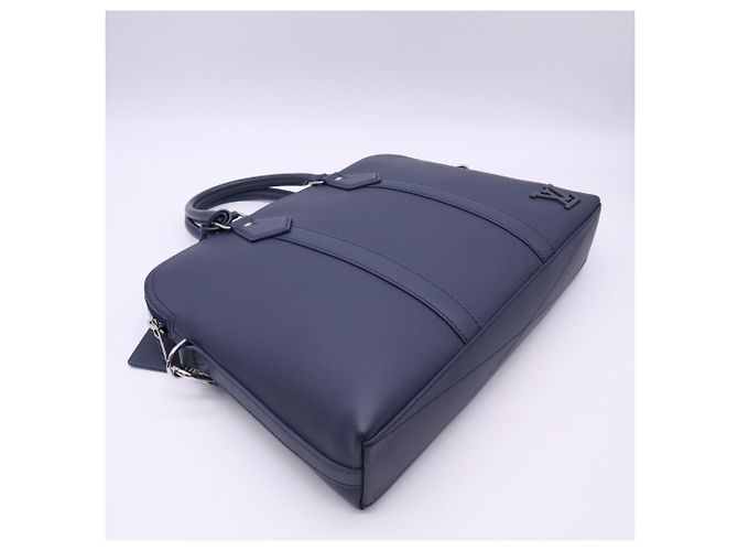 Louis Vuitton LV Aerogram Takeoff Briefcase Blu navy - vista 7