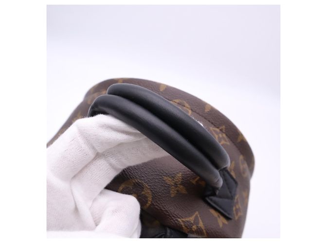 Louis Vuitton Monogram Palm Springs Rucksack PM Braun Schwarz Beige - Ansicht 10