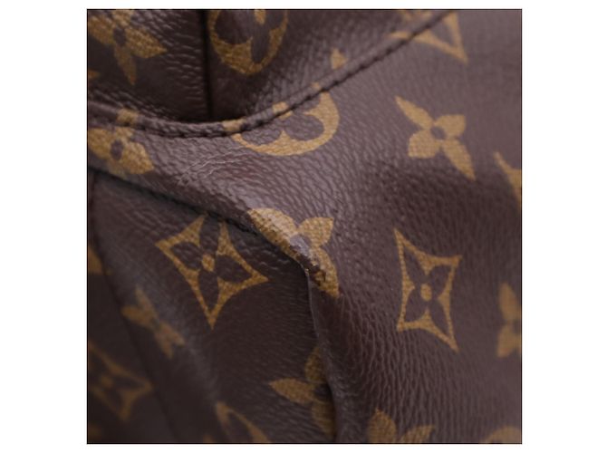 Louis Vuitton Monogram Palm Springs Rucksack PM Braun Schwarz Beige - Ansicht 11