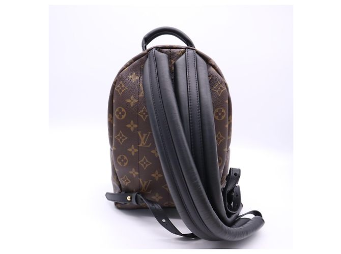 Louis Vuitton Monogram Palm Springs Rucksack PM Braun Schwarz Beige - Ansicht 2