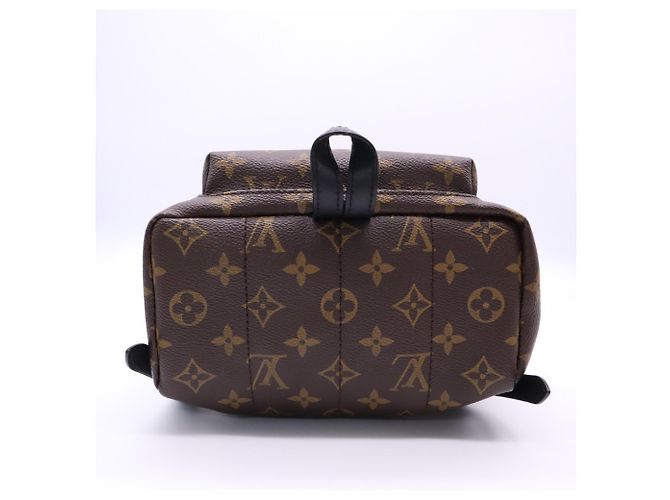 Louis Vuitton Monogram Palm Springs Rucksack PM Braun Schwarz Beige - Ansicht 7