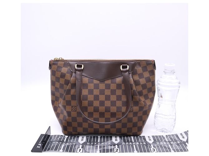 Borsa Louis Vuitton Damier Westminster PM Marrone Beige - vista 3
