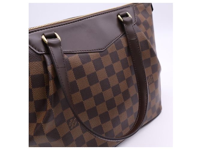 Borsa Louis Vuitton Damier Westminster PM Marrone Beige - vista 9