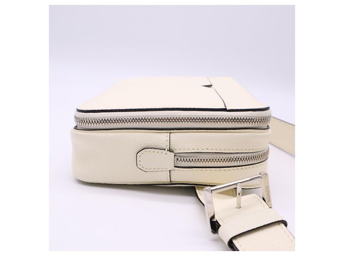 Borsa a tracolla Valextra in vitello morbido Crudo - vista 5