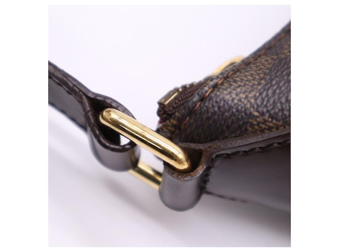 Borsa Louis Vuitton Damier Bloomsbury GM Marrone Beige - vista 9