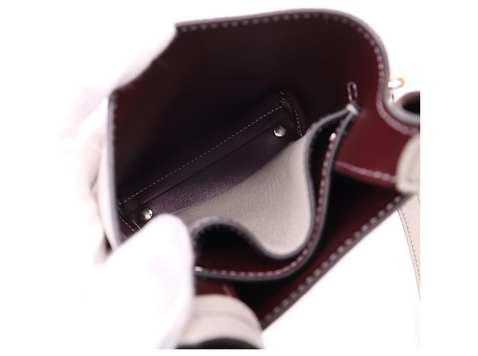 Tod's Florida Double Micro Schultertasche Beige Bordeaux - Ansicht 12