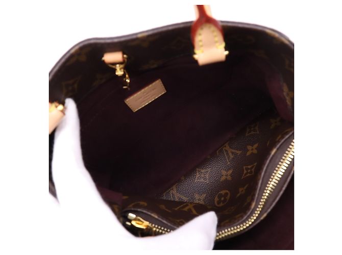 Bolso Louis Vuitton Monogram Montaigne BB Castaño Beige - vista 16