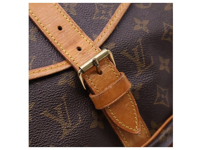 Louis Vuitton Monogram Saumur 35 Schultertasche Braun Beige - Ansicht 12