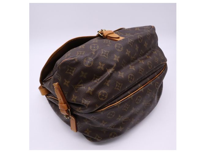 Louis Vuitton Monogram Saumur 35 Schultertasche Braun Beige - Ansicht 5