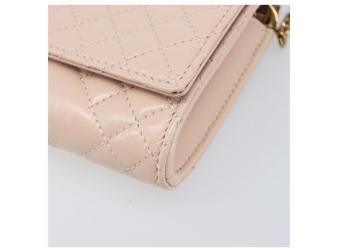Versace Greca Goddess Convertible Clutch Leather Mini Rosa - vista 7