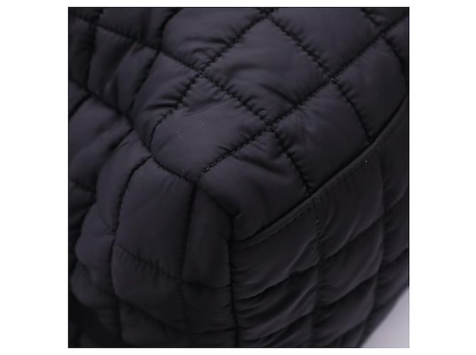 Borsa Duffel Nux in nylon nero Yves Saint Laurent - vista 10