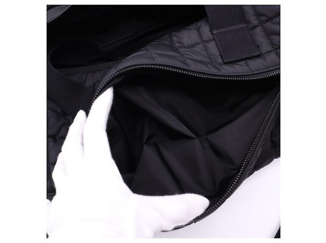 Borsa Duffel Nux in nylon nero Yves Saint Laurent - vista 13