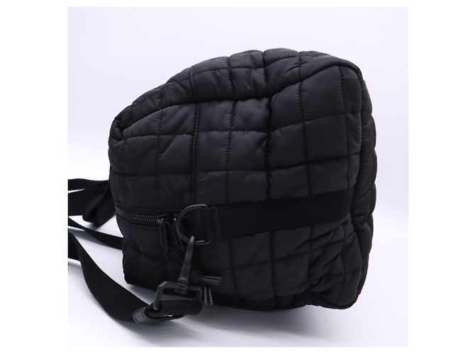 Borsa Duffel Nux in nylon nero Yves Saint Laurent - vista 5