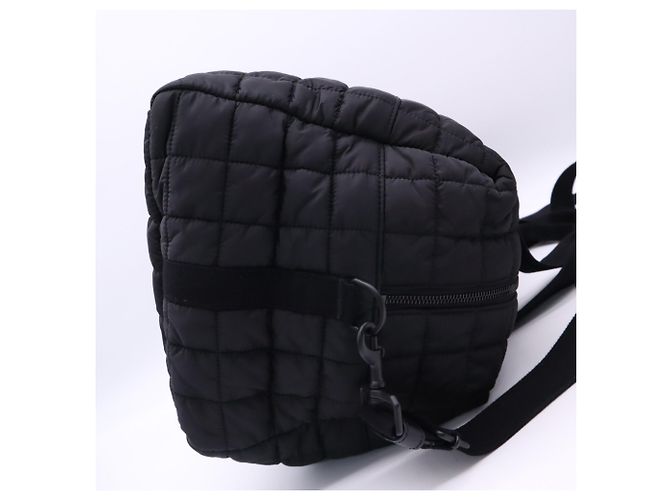 Borsa Duffel Nux in nylon nero Yves Saint Laurent - vista 6