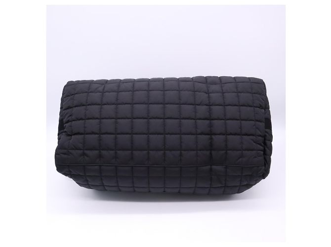 Borsa Duffel Nux in nylon nero Yves Saint Laurent - vista 7