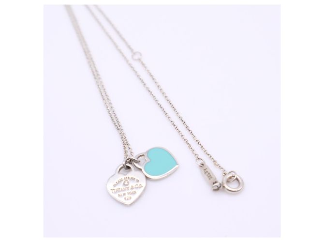 Autre Marque Collana con pendente Tiffany Turn to Heart Argento Blu - vista 6