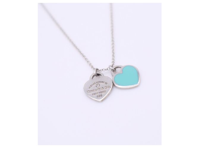 Autre Marque Collana con pendente Tiffany Turn to Heart Argento Blu - vista 7