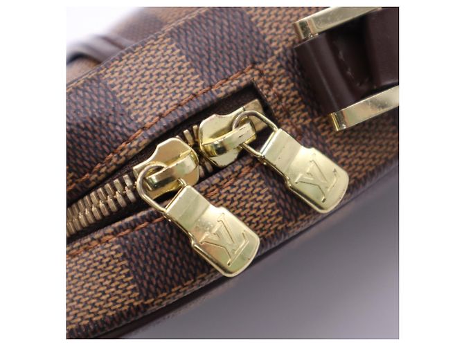 Borsa a tracolla Louis Vuitton Damier Ipanema PM Marrone Beige - vista 14