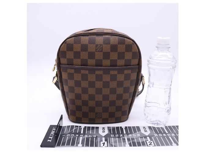 Borsa a tracolla Louis Vuitton Damier Ipanema PM Marrone Beige - vista 3
