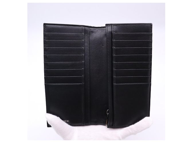 Cartera larga vertical Christian Dior Oblique Jacquard Negro - vista 10