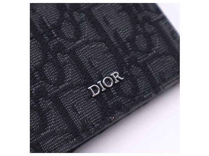Cartera larga vertical Christian Dior Oblique Jacquard Negro - vista 9