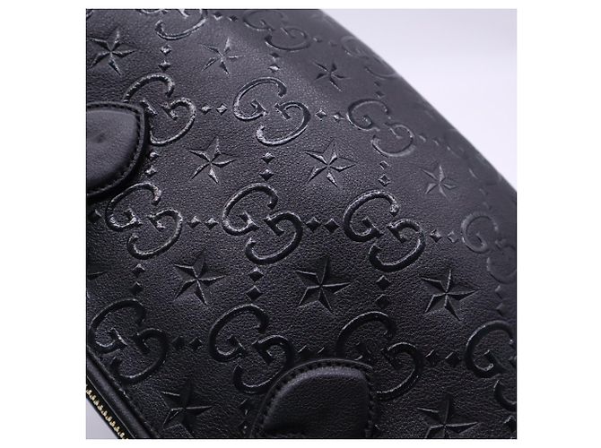 Gucci GG Embossed Star Handtasche Medium Braun Beige - Ansicht 4