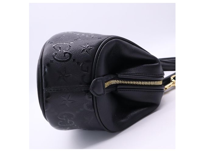Gucci GG Embossed Star Handtasche Medium Braun Beige - Ansicht 6