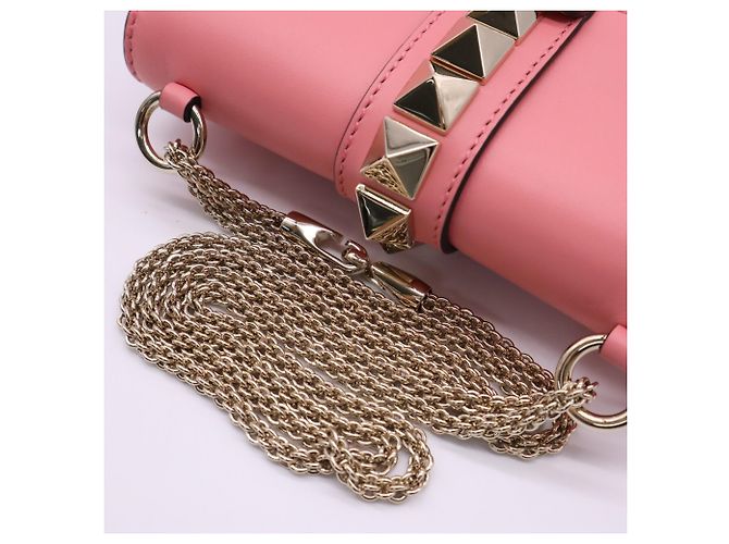Borsa a tracolla Valentino Rockstud Glam Rock Rosa - vista 10