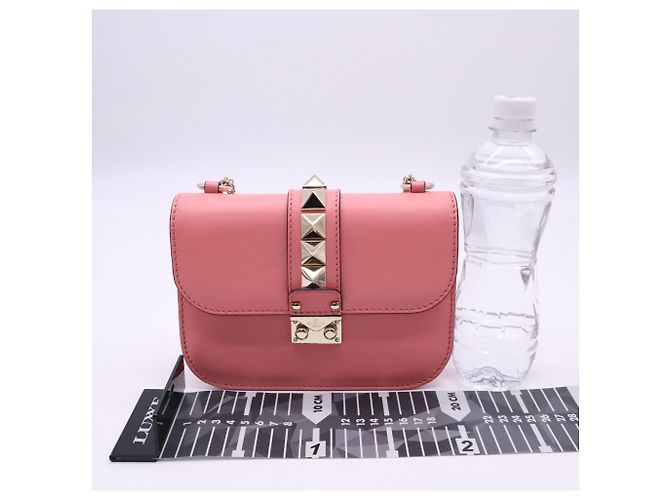 Borsa a tracolla Valentino Rockstud Glam Rock Rosa - vista 3