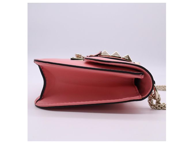 Borsa a tracolla Valentino Rockstud Glam Rock Rosa - vista 6