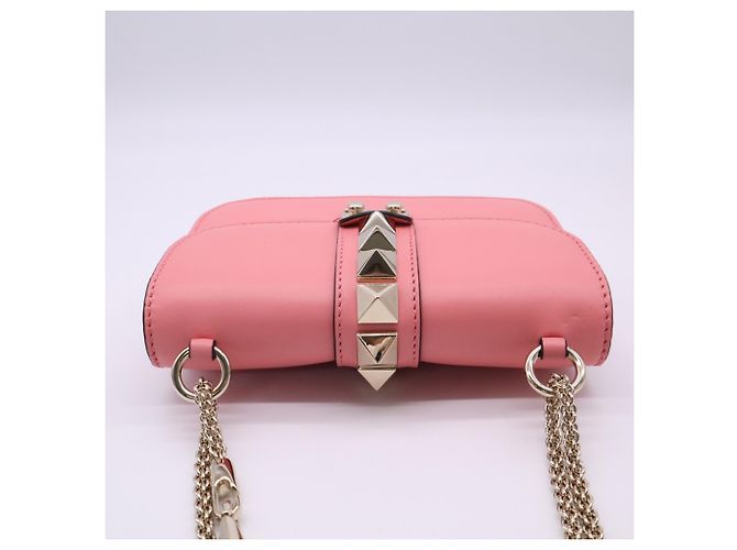 Borsa a tracolla Valentino Rockstud Glam Rock Rosa - vista 8