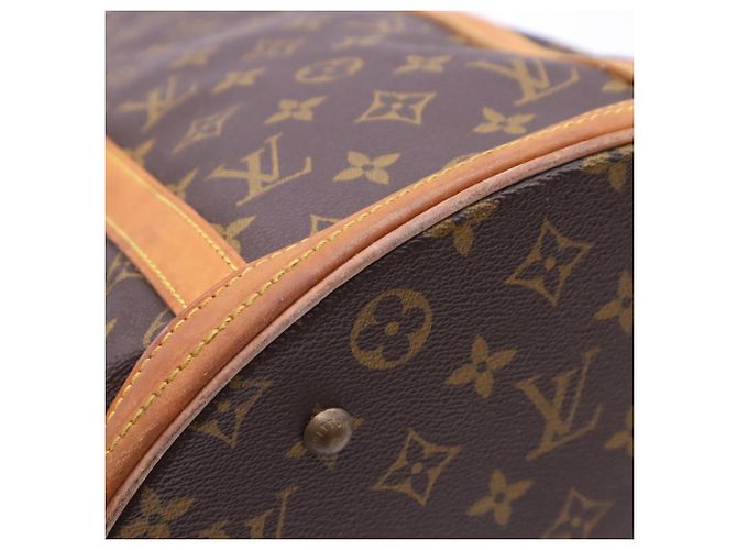 Borsa Louis Vuitton Monogram Bucket GM Marrone Beige - vista 10