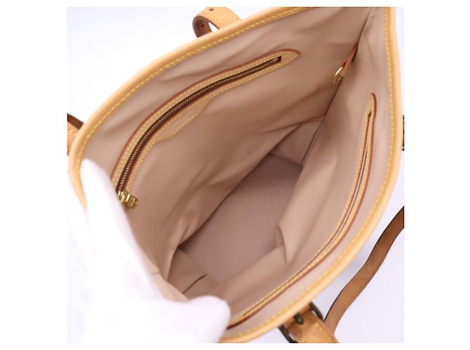 Borsa Louis Vuitton Monogram Bucket GM Marrone Beige - vista 12