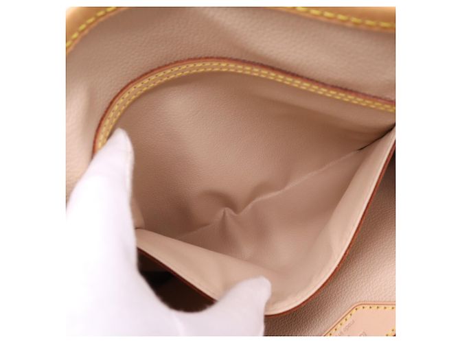 Borsa Louis Vuitton Monogram Bucket GM Marrone Beige - vista 14