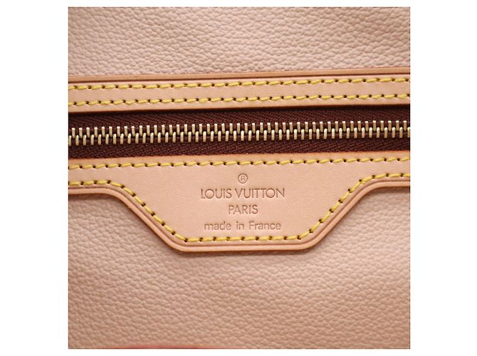 Borsa Louis Vuitton Monogram Bucket GM Marrone Beige - vista 15
