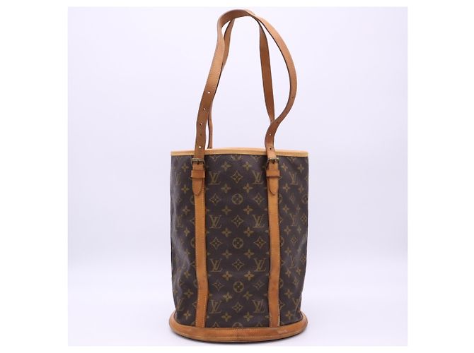 Borsa Louis Vuitton Monogram Bucket GM Marrone Beige - vista 2